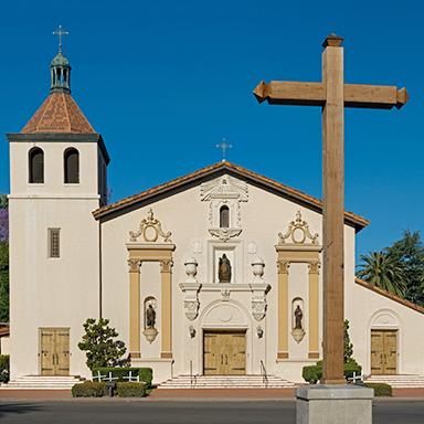 Original art, souvenir & collectible products celebrating the history of Mission Santa Clara de Asis (Santa Clara).