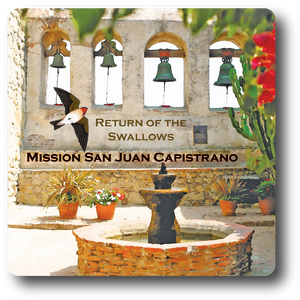 10-14007 San Juan Capistrano Magnet 3" x 3" - Sacred Garden