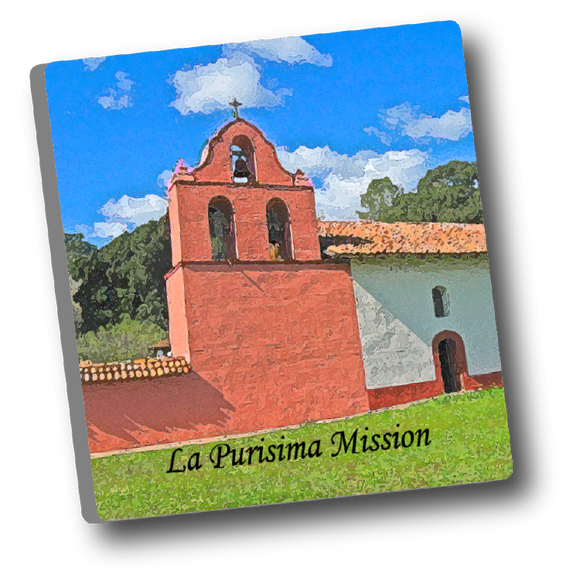 La Purisima Mission Magnet - Ceramic 2