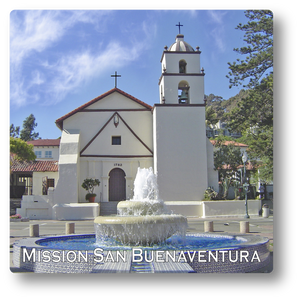 10-14009 San Buenaventura Magnet 3" x 3"